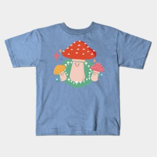 Mushrooms Party Kids T-Shirt